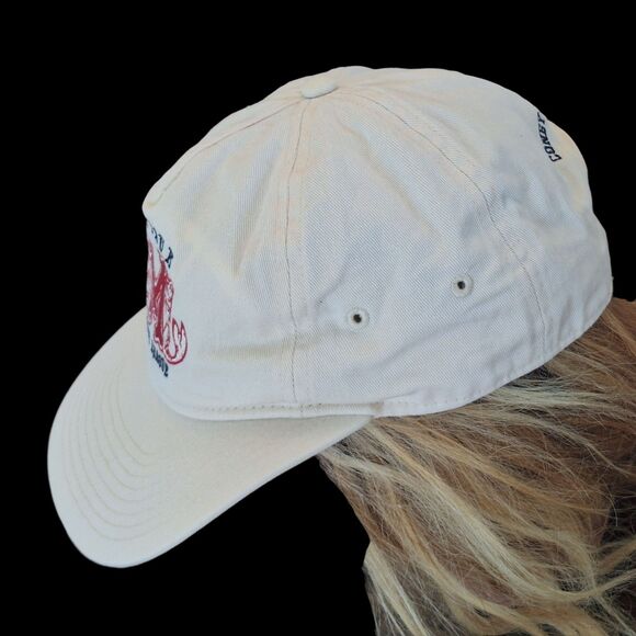 Anthropologie Coney Island Picnic Montauk Major League Cap Baseball Hat Ivory - Picture 6 of 16